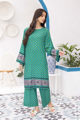 2-Pc Digital Printed Khadder Shirt With Digital Printed Viscose Qlot Trouser CPM22-113